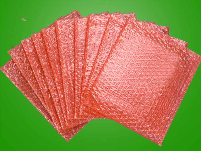 Double-sided red anti-static bubble bag