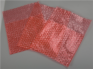 Red anti-static bubble bag (with lid)